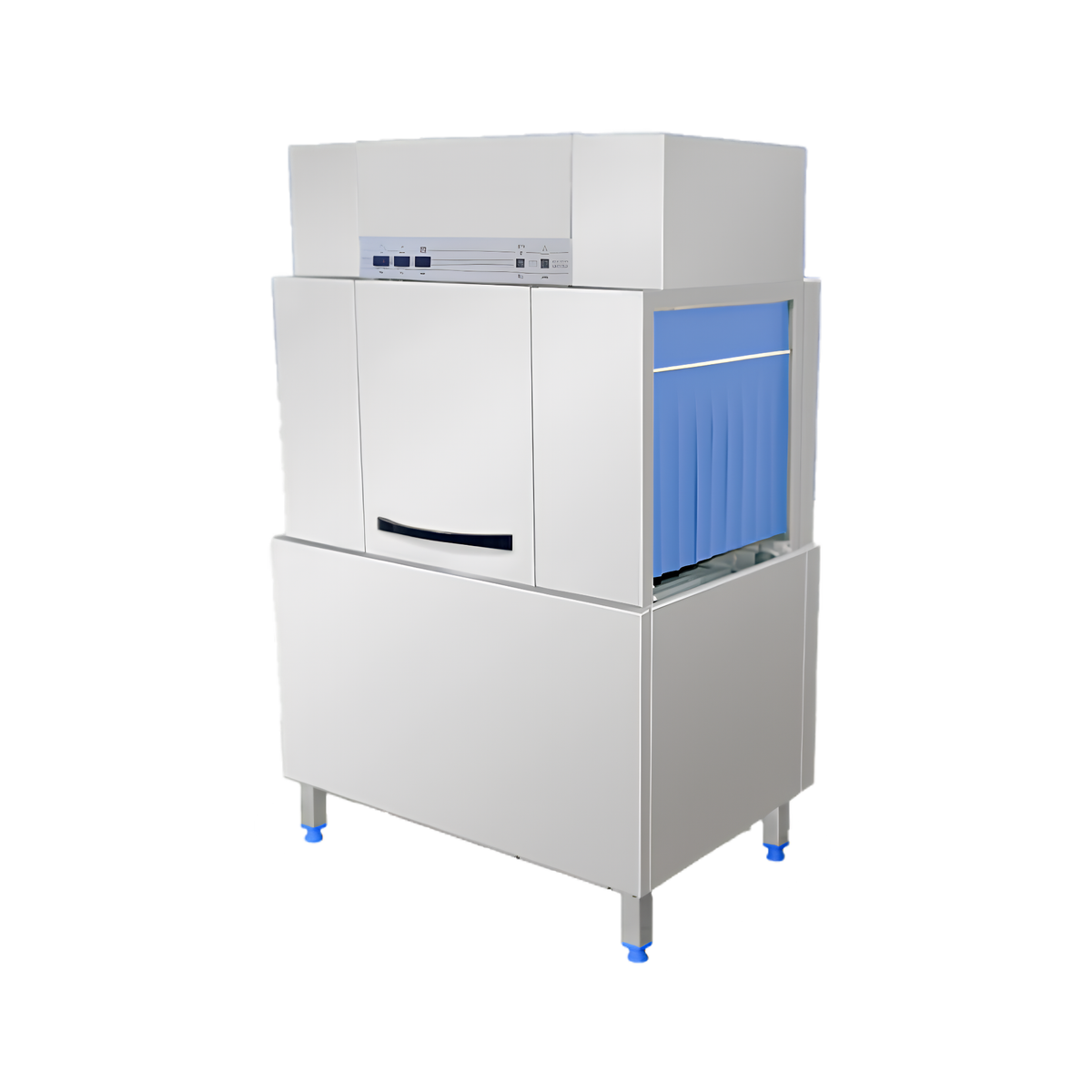 Commercial 200CH tunnel conveyor dishwasher with integrated hot-air drying module