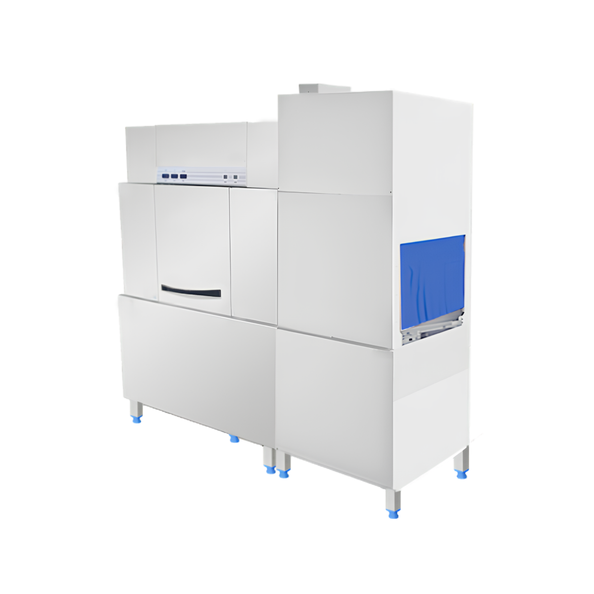 Commercial 200C large tunnel conveyor dishwasher for restaurants and commercial kitchens