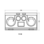 Commercial Gas Kwali Blower 2 Burner