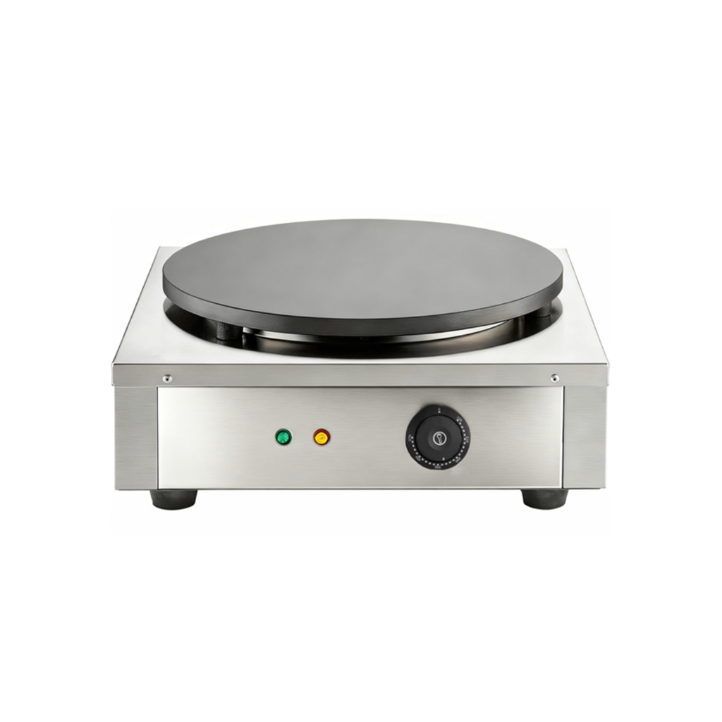 Commercial electric crepe maker with Ø400 mm cooking plate