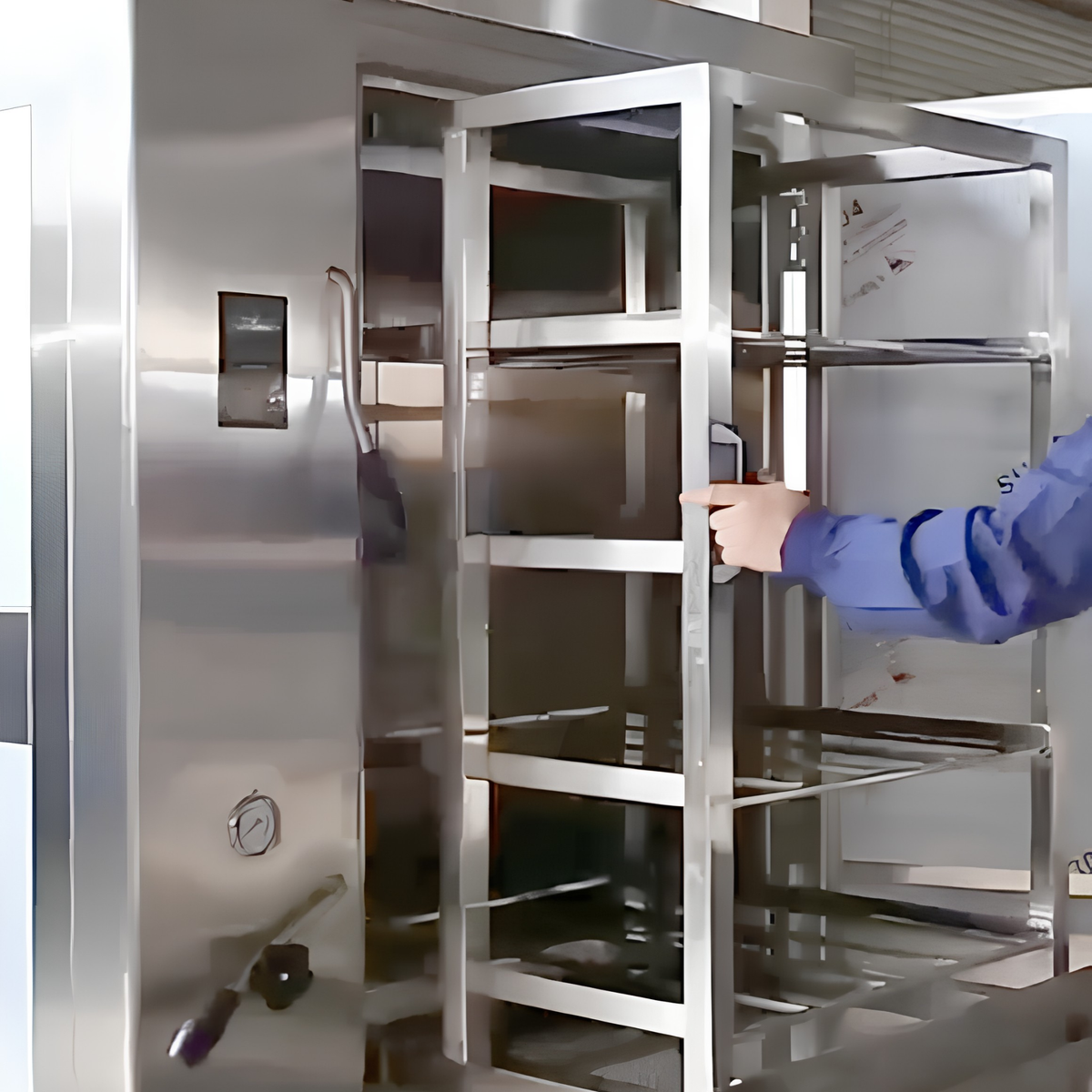 24-tray commercial food steamer