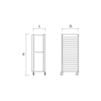 Stainless Steel GN Tray Rack
