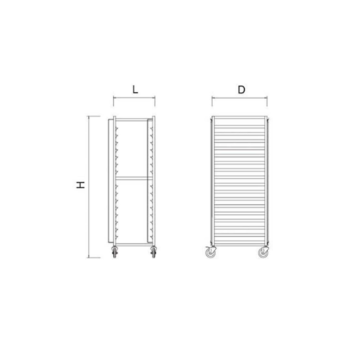 Stainless Steel GN Tray Rack