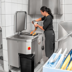 Commercial kitchen waste processing machine