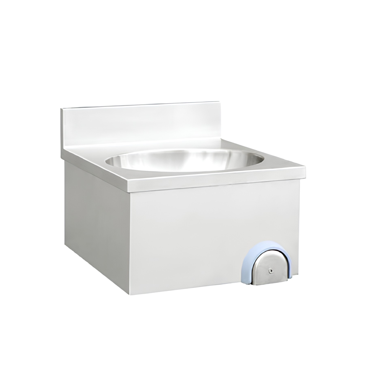 Commercial wall-mounted knee push button hand wash basin