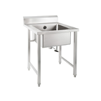 Commercial stainless steel single bowl sink