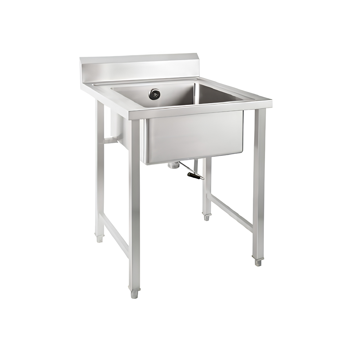Commercial stainless steel single bowl sink