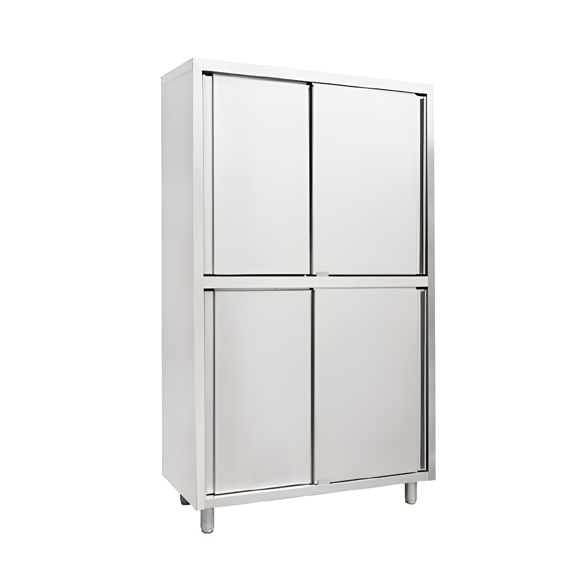 Stainless Steel Multi-Compartment Storage Cabinet